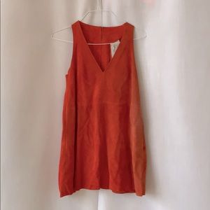 Orange Suede Free People Dress S